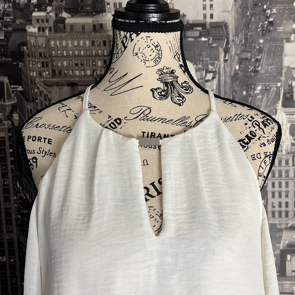 Ellen Tracy Cold Shoulder Blouse - Picture 2 of 14